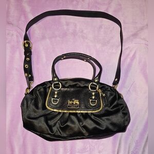 Black and Gold Coach Bag